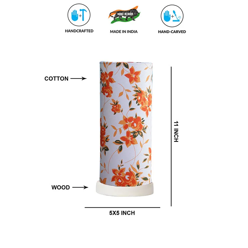 Ibis Esto Tower Wooden Table Lamp - Orange media 5