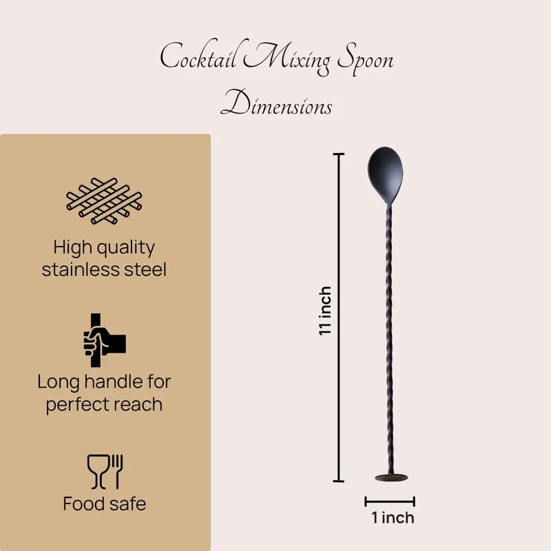 The Onyx Stainless Steel Bar Spoon media 6