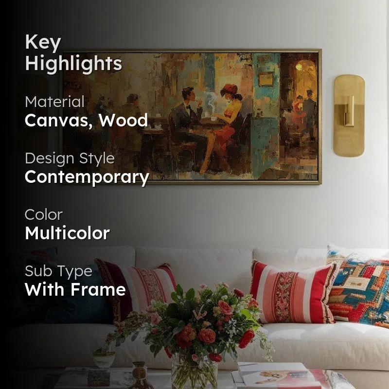 Convivial Canvas Wall Painting With Frame media 2