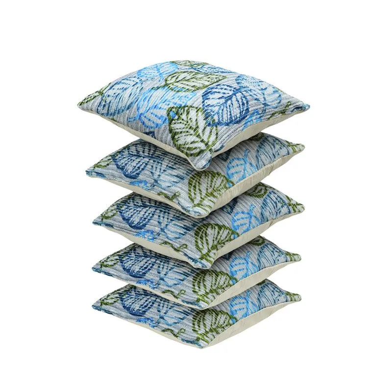 EdenPetals Cushion Covers (Blue) - Set Of Five media 5