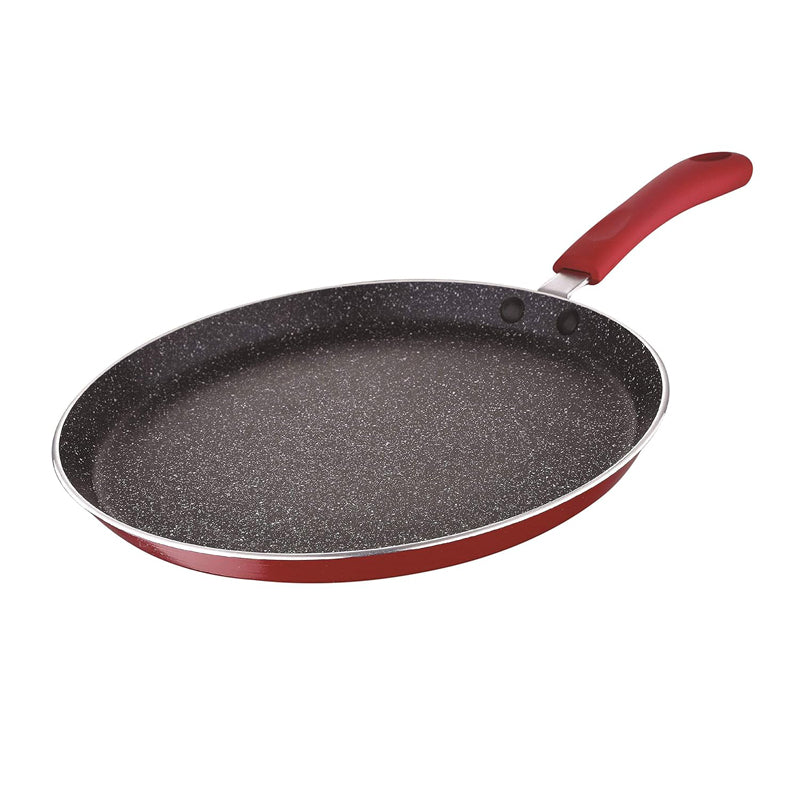 Bergner Bellini Plus 5 Layer Marble Non Stick Dosa Tawa (Red) - 30 cm media 3