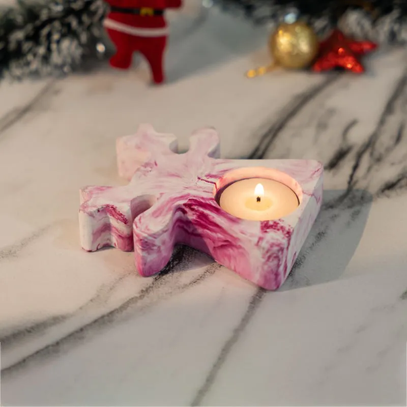 Esra Reindeer Candle Holder - Pink media 6