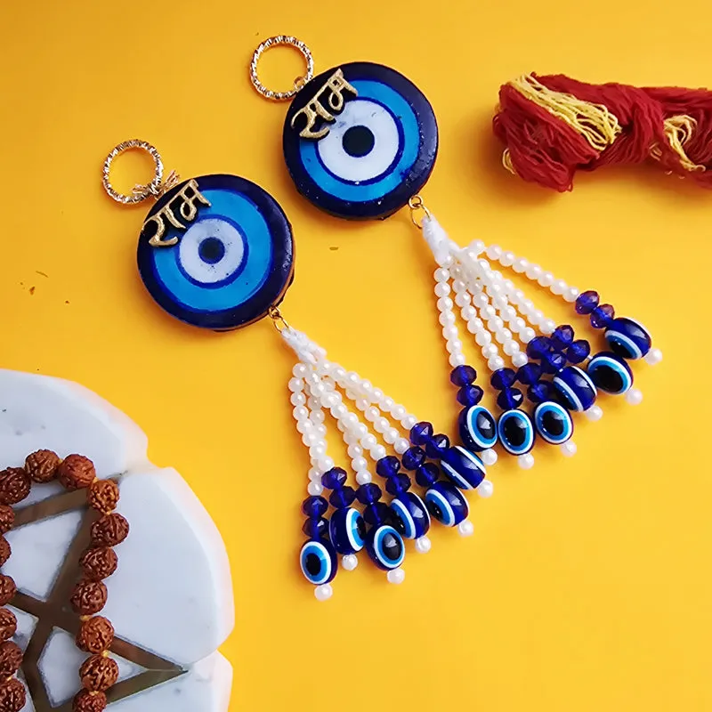Evil Eye Handcrafted Latkan - Set Of Two media 8