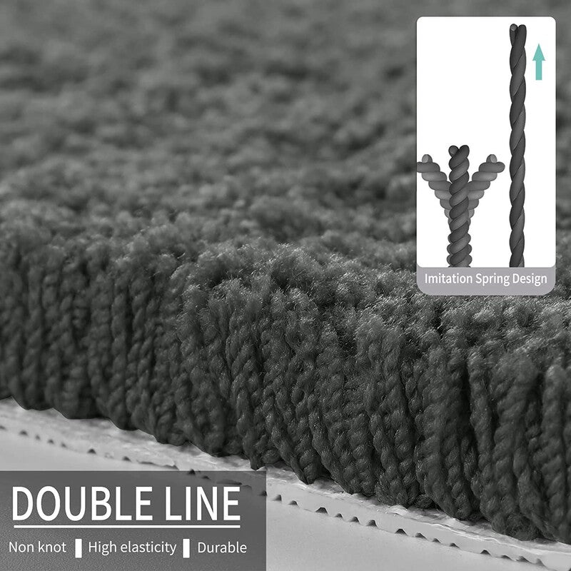 Zella Anti Skid Bath Mat - Dark Grey media 5