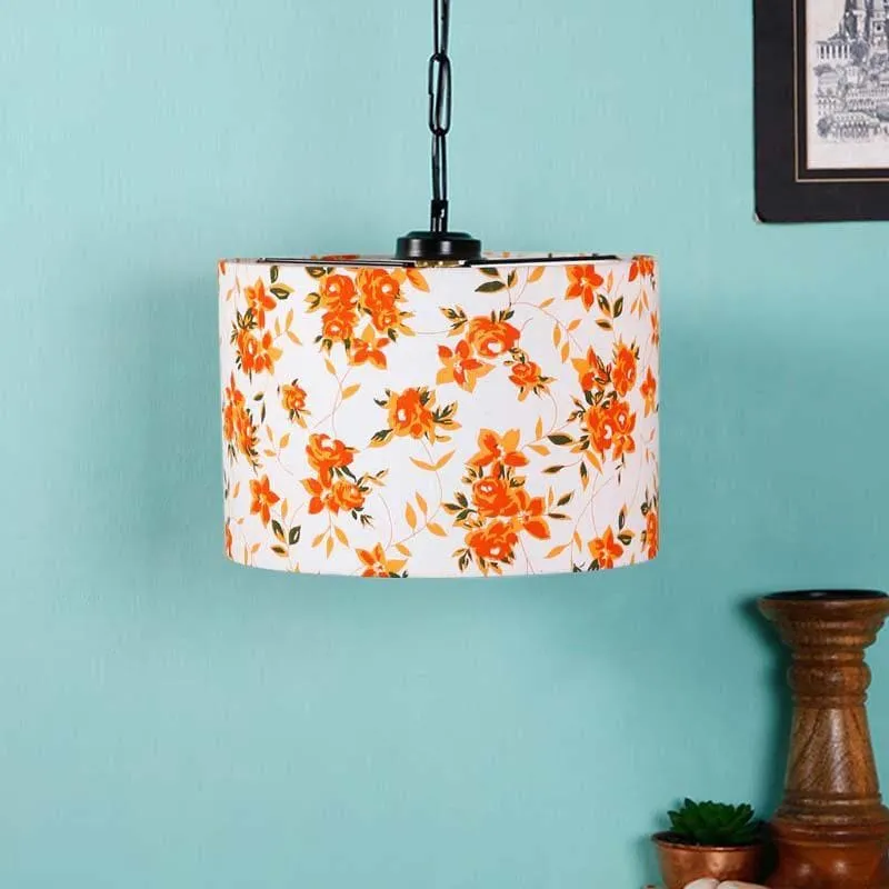 Orange Candy Fabric Ceiling Lamp media 3
