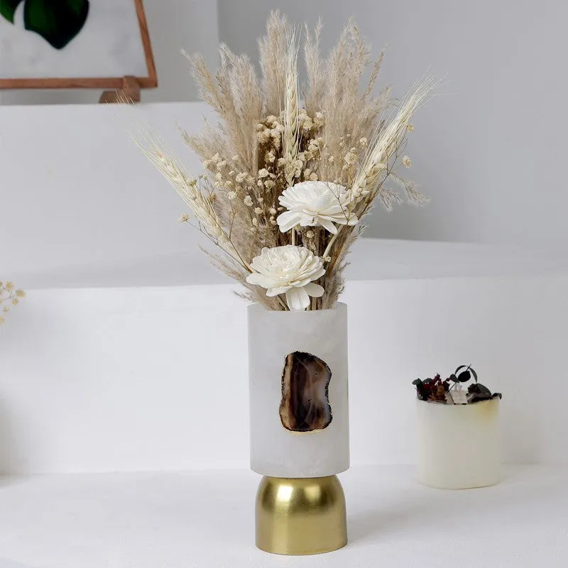 Majestic Harmony Tabletop Flower Marble Vase media 3