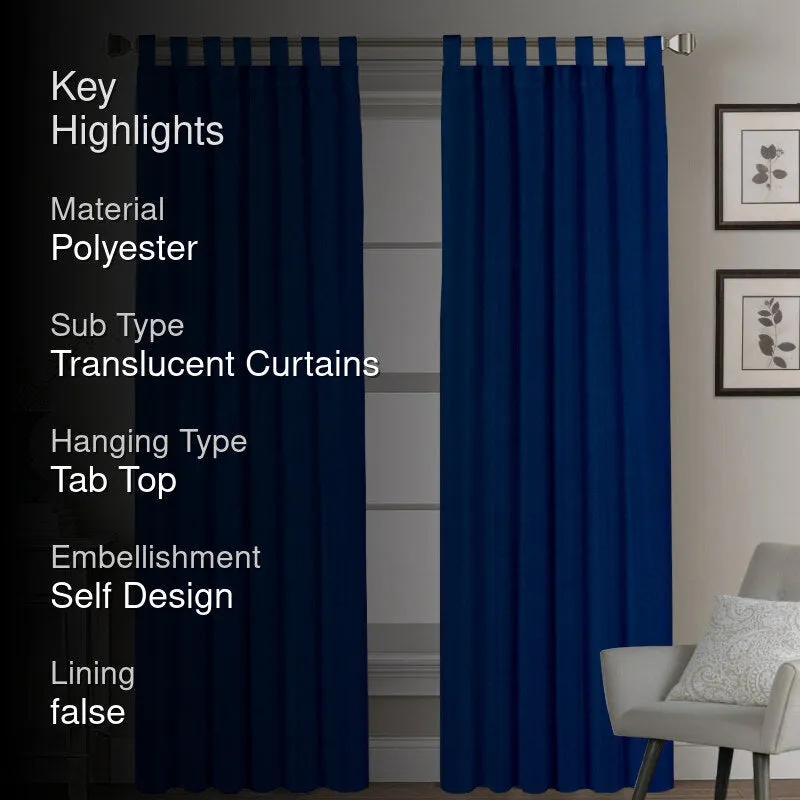 Esme Tab Top Medium Width Curtain - Royal Blue media 2