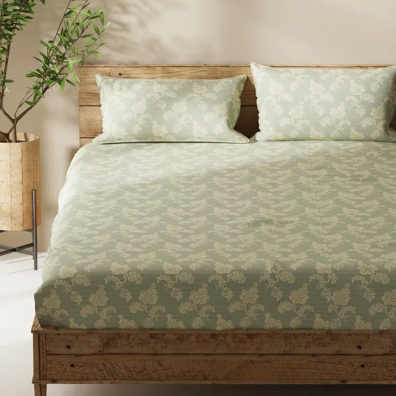 Lorven Bedsheet (Green) - 115 GSM media 4
