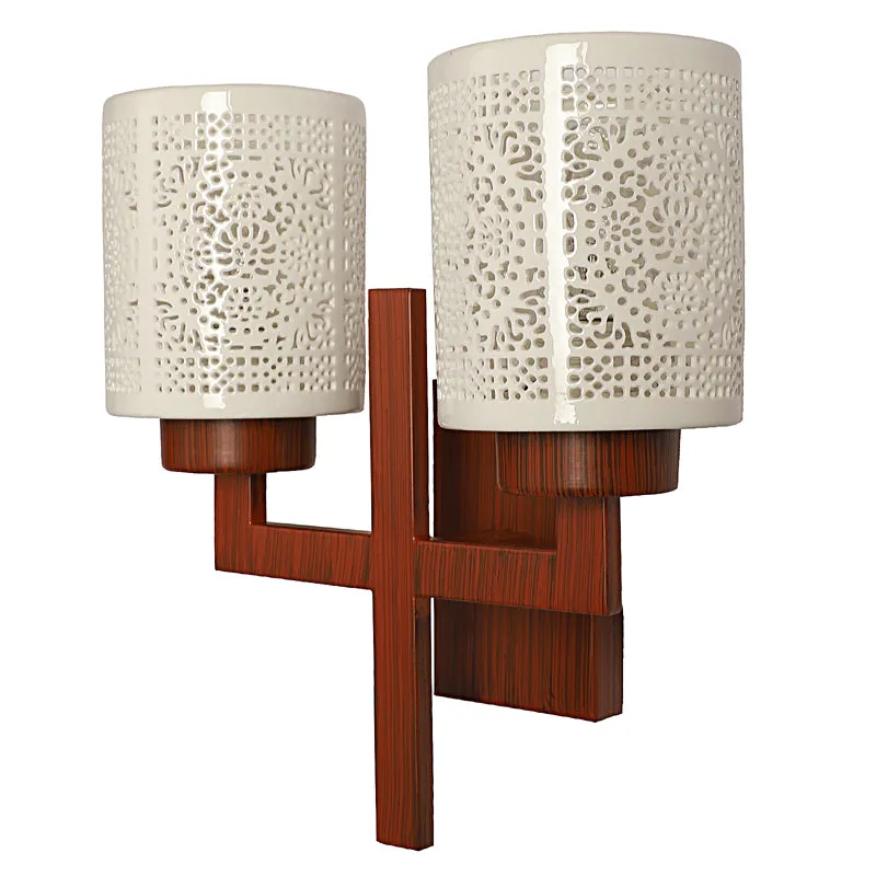 Ivra Duo Wooden Wall Lamp media 8