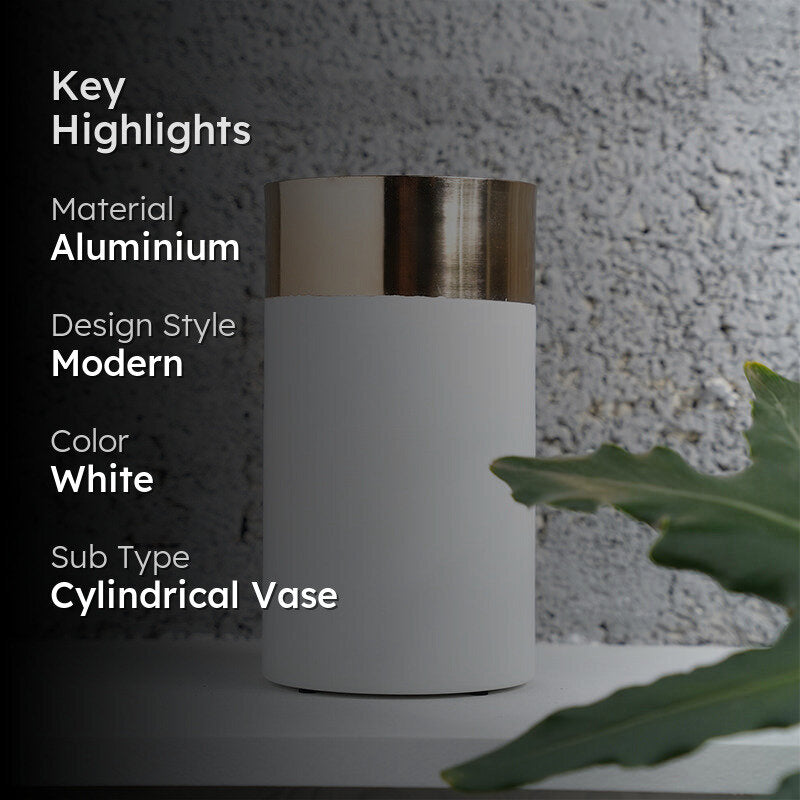 Miren Cylindrical Metal Vase media 2