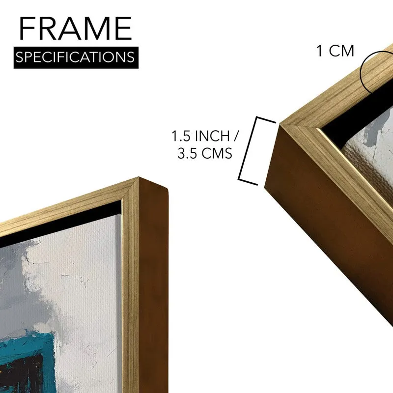Blue Shutters Canvas Wall Painting With Frame media 8