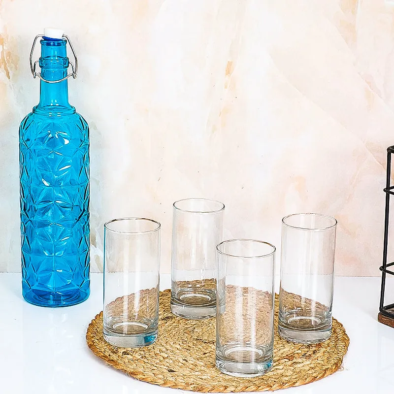 Balthazar 1000 mL Water Bottle With 300 mL Glasses - Five Piece Set media 1