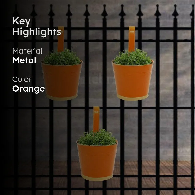 Lush Glow Planter (Orange) - Set Of Three media 2