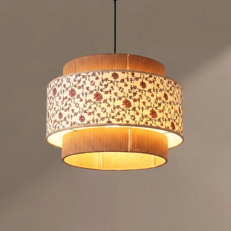 Fig Living Colour Weave Cotton Ceiling Lamp - Brown media 4