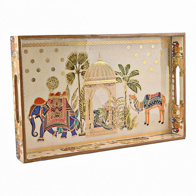 Rajvaha Wood Serving Tray media 7