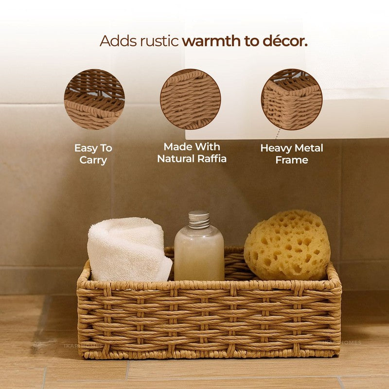 Sierra Raffia Storage Basket media 7