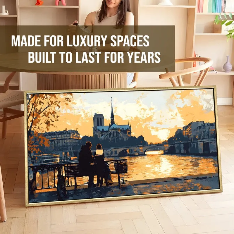 Twilight Canvas Wall Painting With Frame media 5