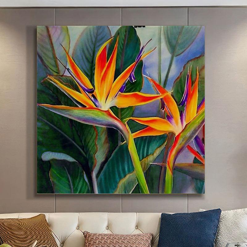 Birds Of Paradise Wall Painting
