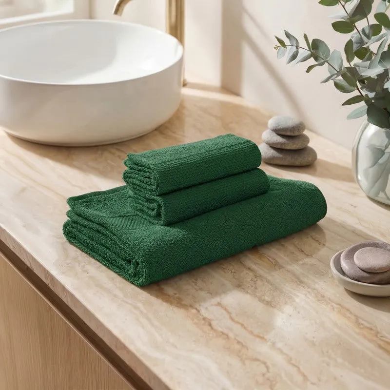 Monte Carlo Softdale Pure Cotton Towel Sets (Green) - Set of Three media 3