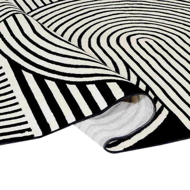 Icaria Anti Skid Nylon Dhurries - Black media 4