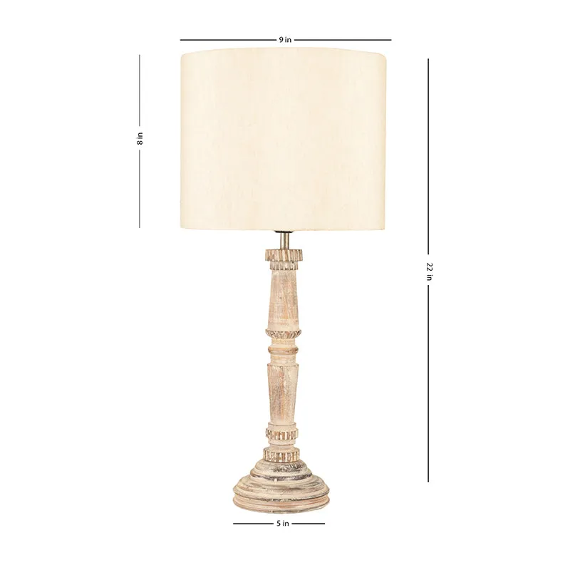 Empira Fabric Table Lamp - Ivory media 5