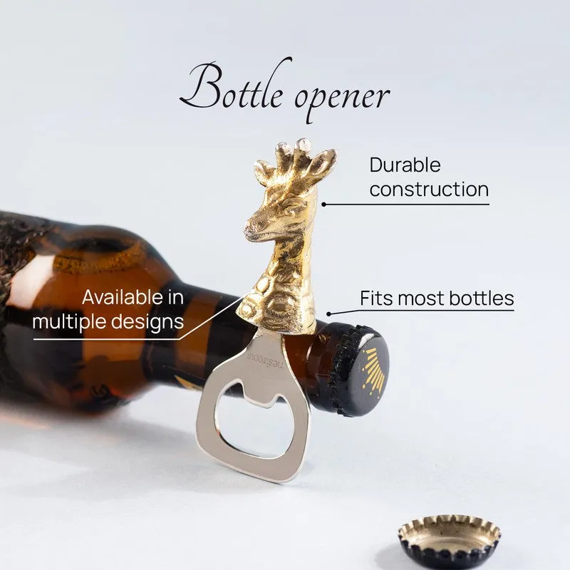 Antler Twist Stainless Steel Bottle Opener - Gold media 3