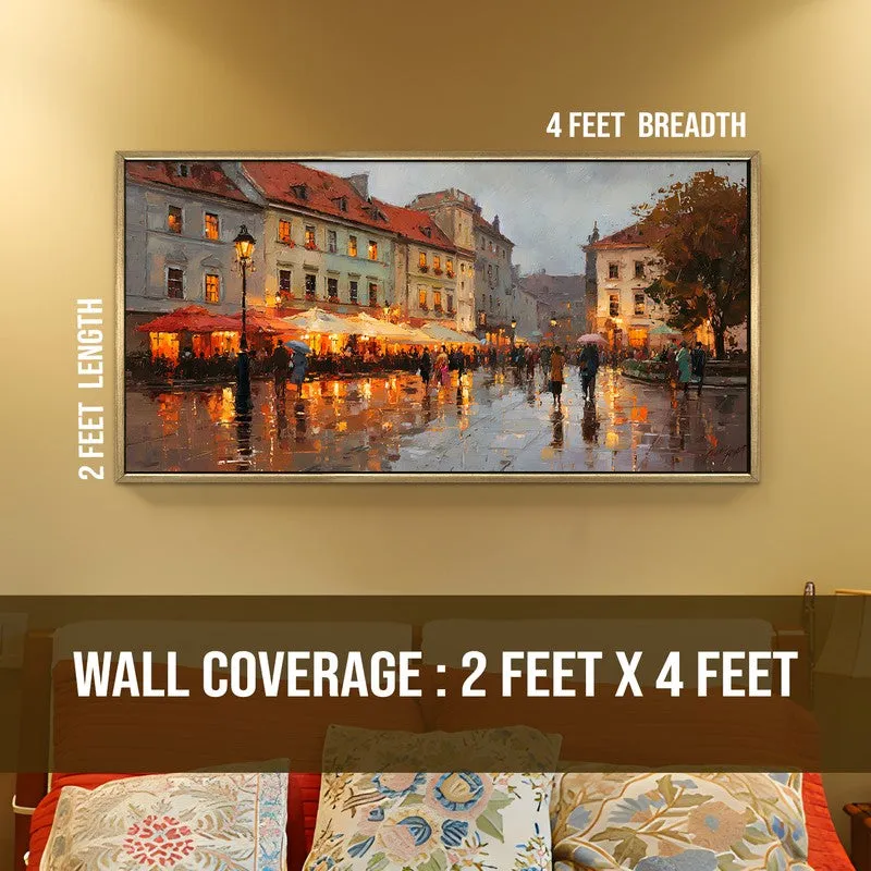 Street Echoes Canvas Wall Painting With Frame media 9