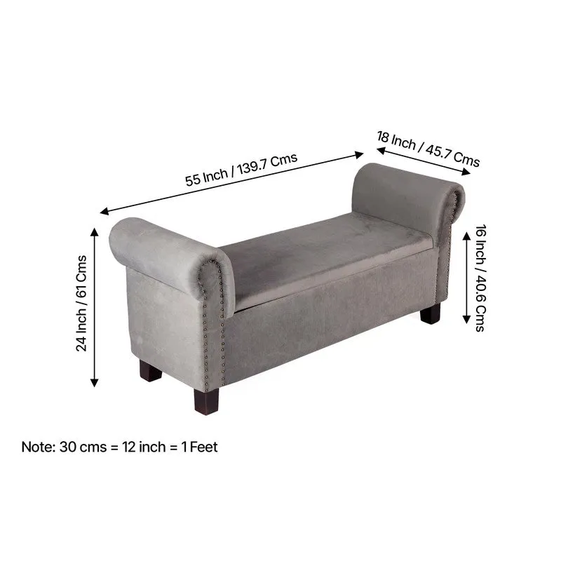 Vavro Sheesham Wooden Bench - Grey media 12