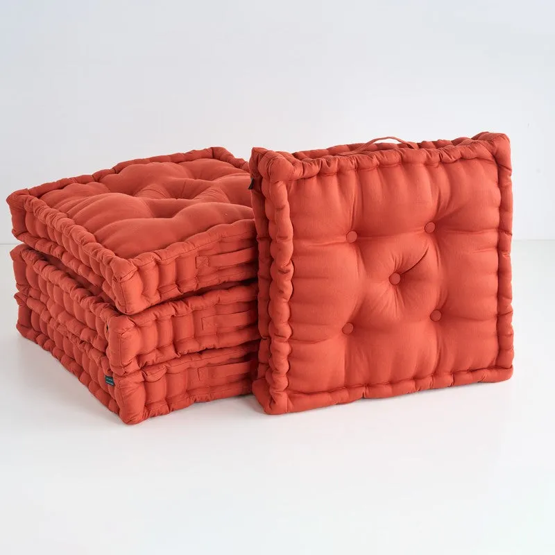 Marlon Floor Cushion (Terracotta Brown) - Set Of Four media 3