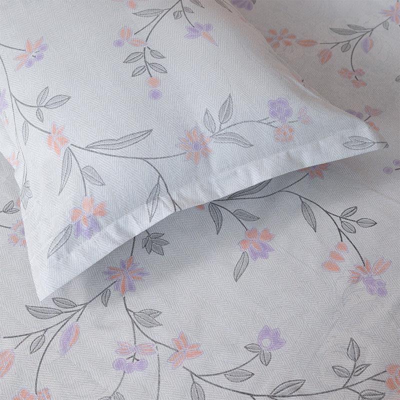 Aaavar Printed Reversible Cotton Bedsheet (Blue,White) - 170 TC media 5