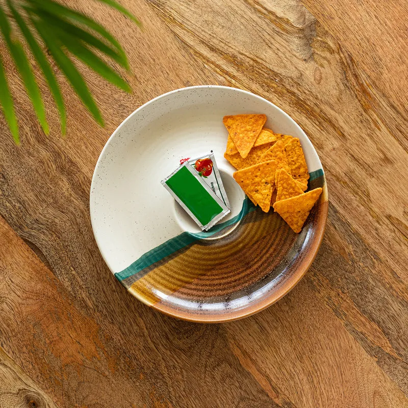 Zevo Ceramic Chip & Dip Platter media 1