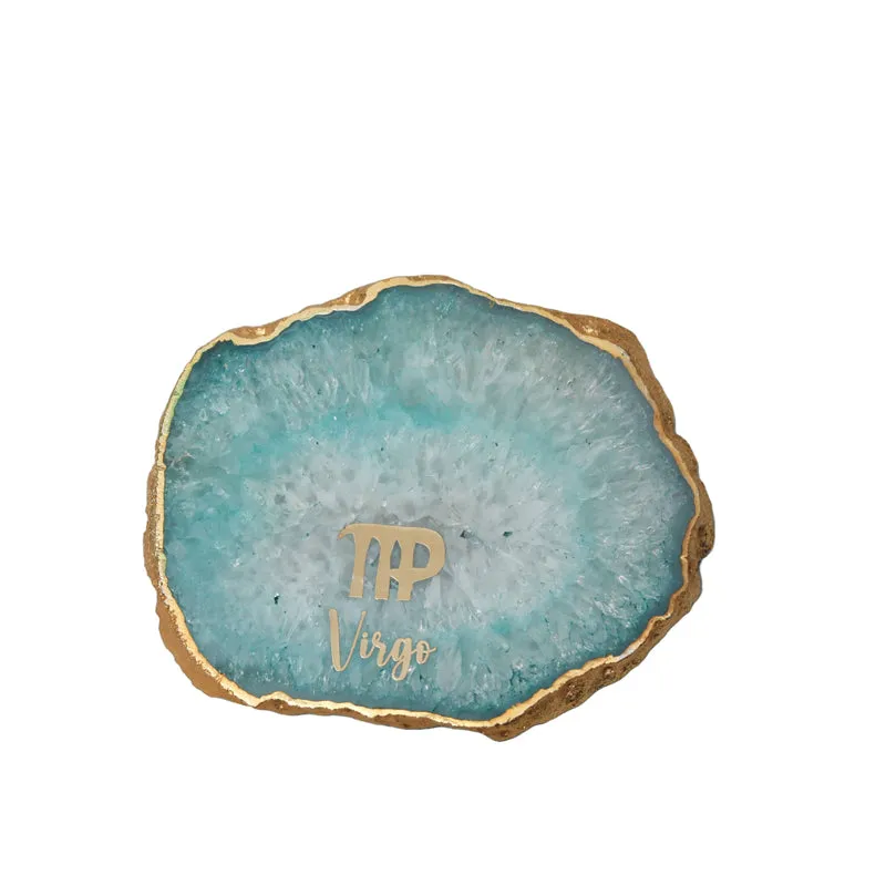 Virgo Agate Coaster - Turquoise media 4