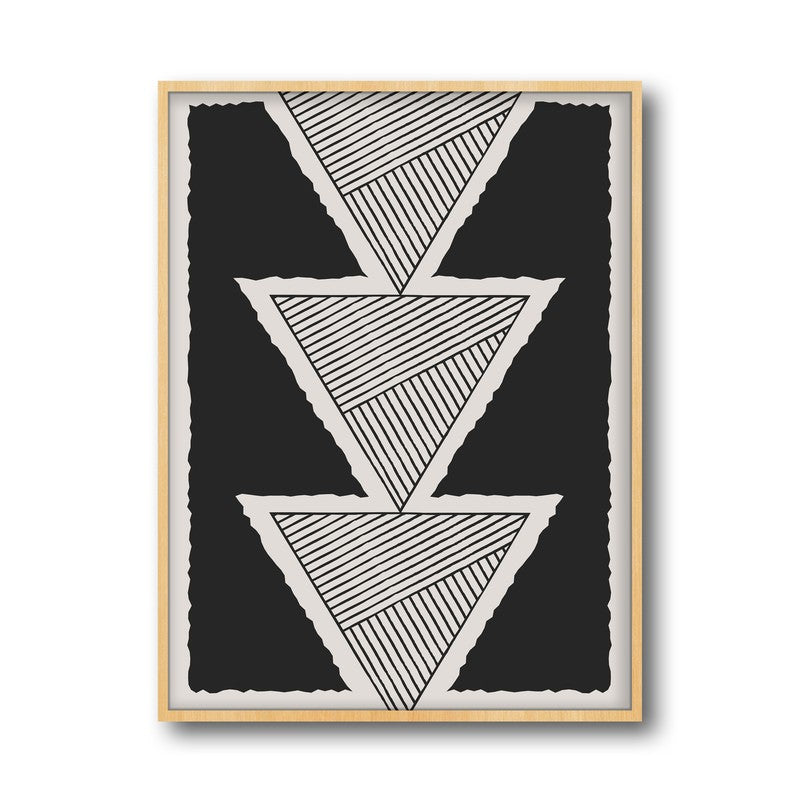 Tranquil Prism Archival Canvas Wall Art - Natural Brown Frame media 5