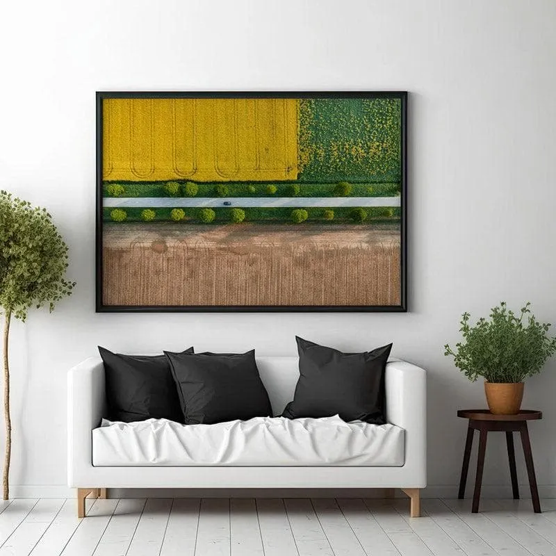 Prekmurje Canvas Wall Painting - Black Frame media 3