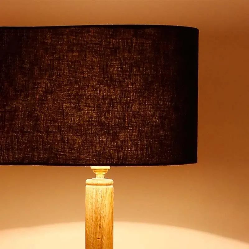 Double Trouble Wooden Floor Lamp - Black media 5