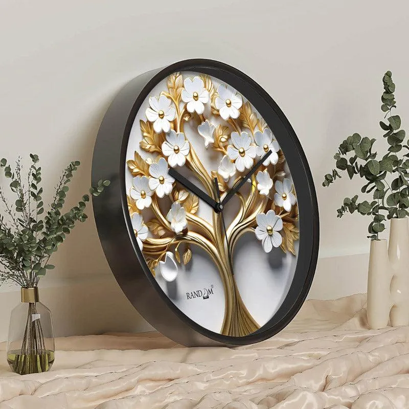 Thaniel Floral Wall Clock media 4
