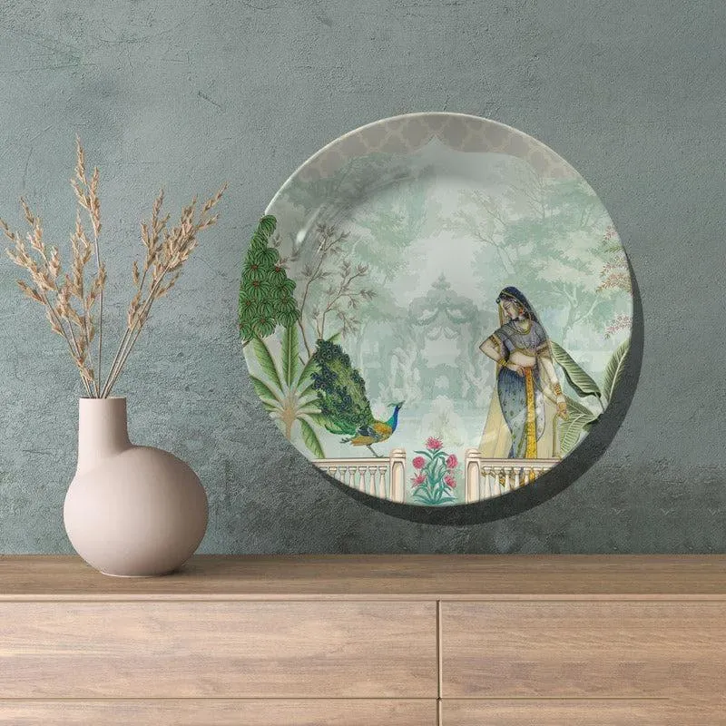 Rajasthani Lady Dancing Wall Plate media 4