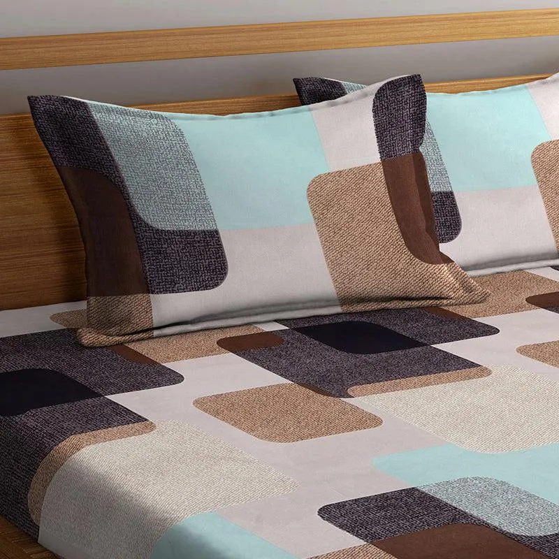 Powell Geometric PollyCotton Bedsheet - 150 GSM media 3