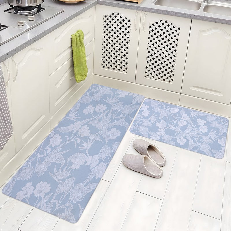Florevia Rubber Kitchen Floor Mats - Set of Two
