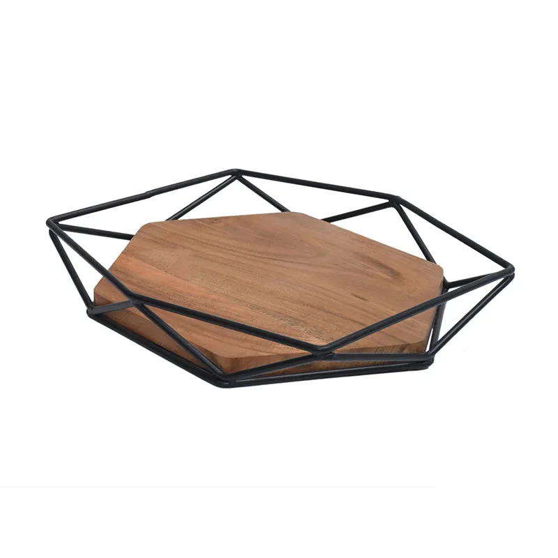 Nidara Geometric Platter - Black media 5
