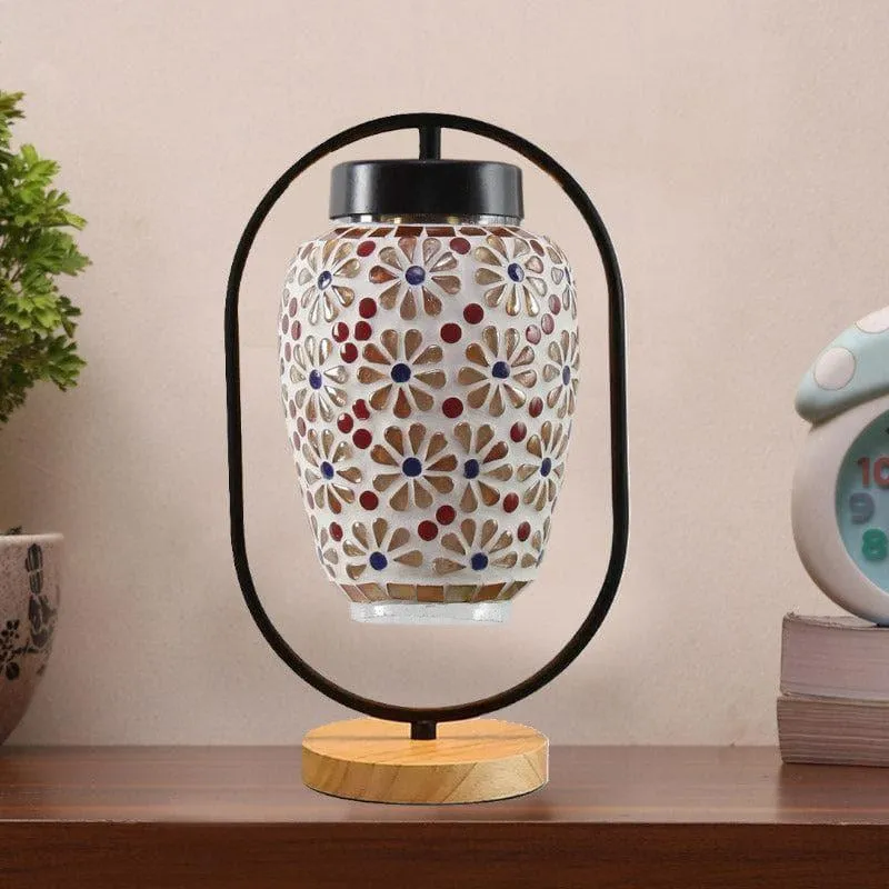 Midnight Muse Glass Table Lamp - Multicolor media 1