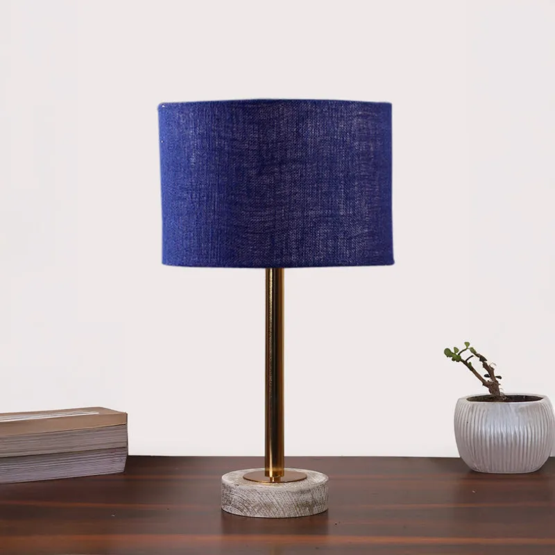 Sienna I Rodin Wooden Table Lamp - Blue,Gold,White media 3