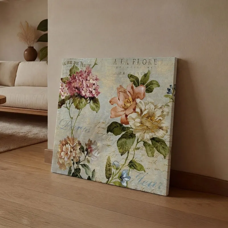 English Blooms Canvas Wall Art media 1
