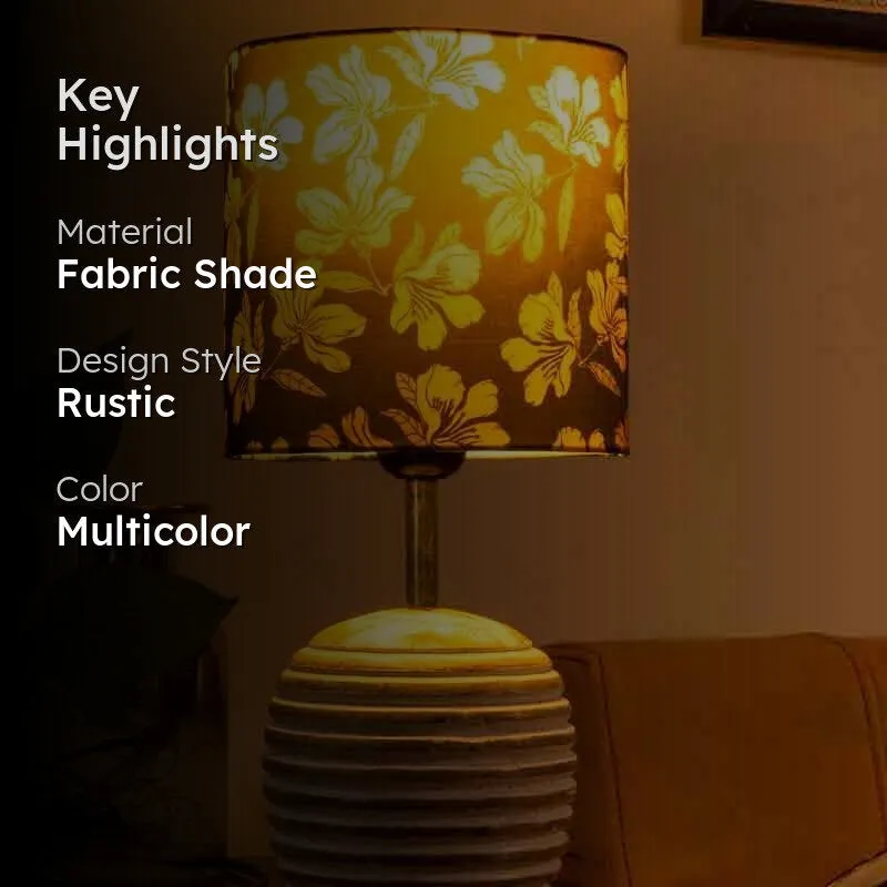Spring Fabric Table Lamp - Black media 2