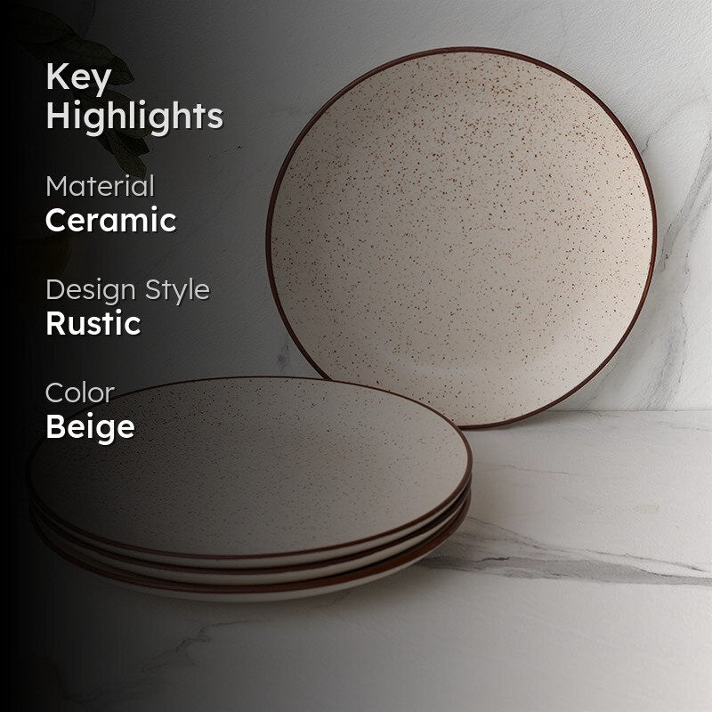 Kestha Dinner Plate (Beige) - Set of Four media 2