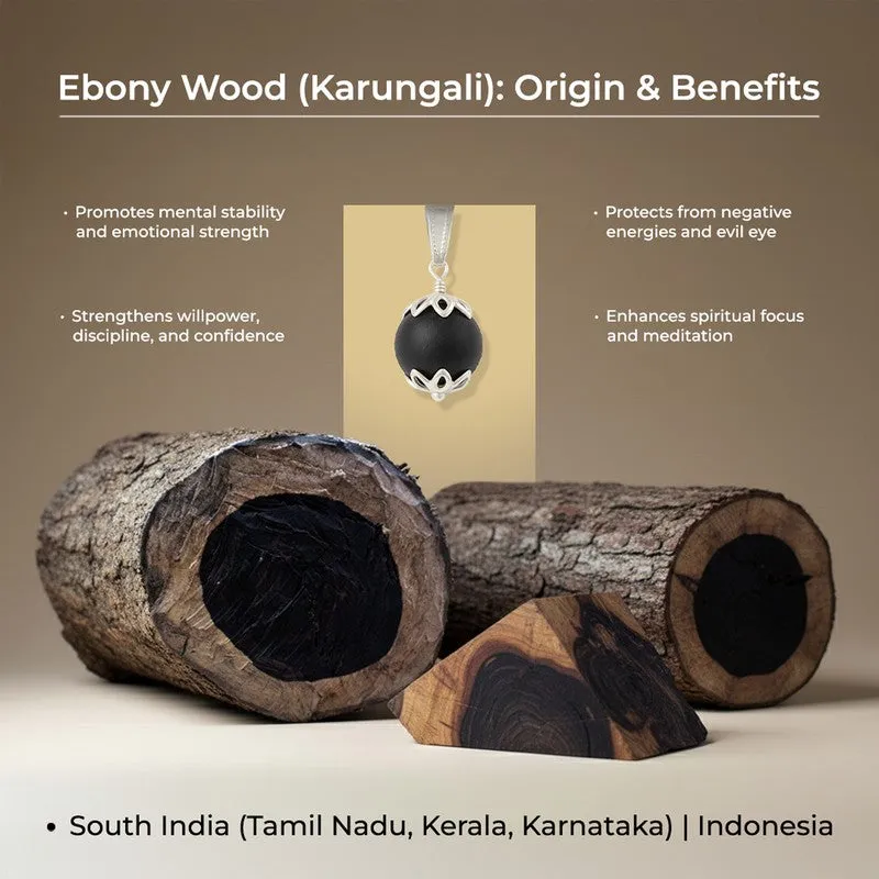 Peaceful Ganesha Ebony Wood Idol media 7