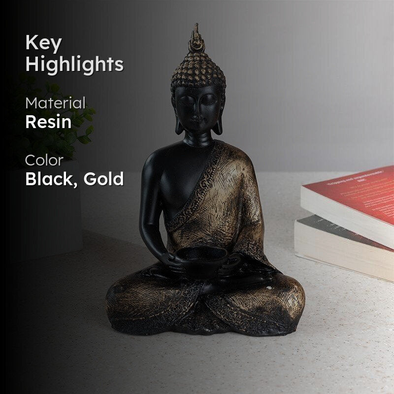 Tranquil Buddha Showpiece media 2