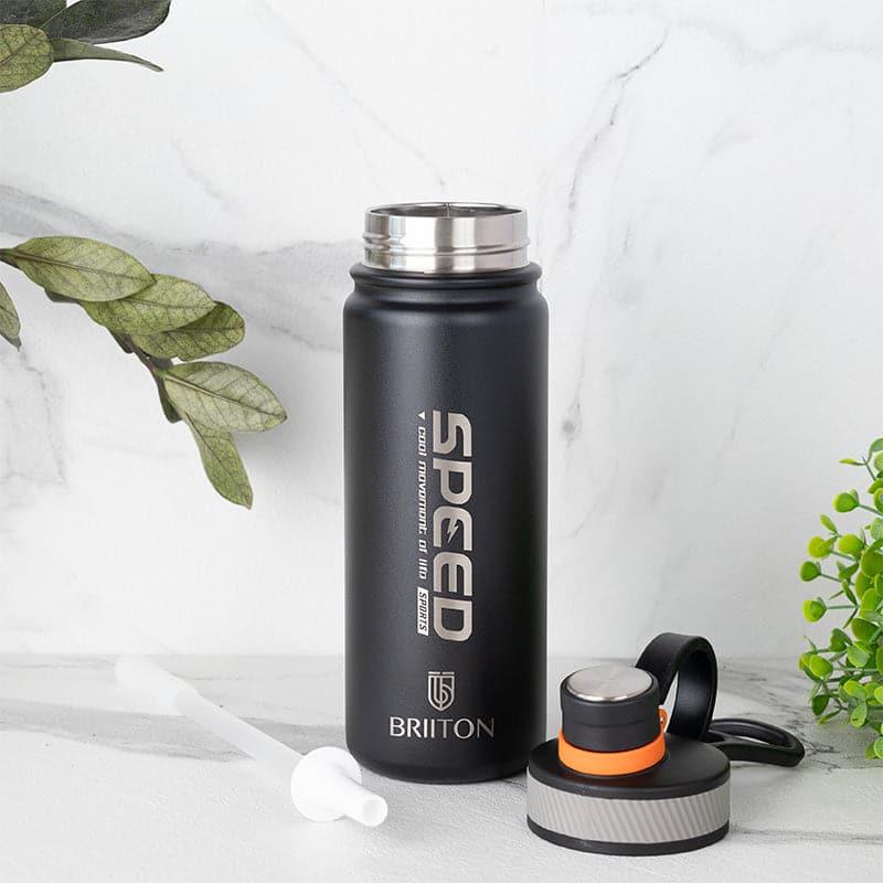 Macro Bliss Hot & Cold Thermos Water Bottle (Grey & Black, 750 mL Each) - Set Of Two media 3