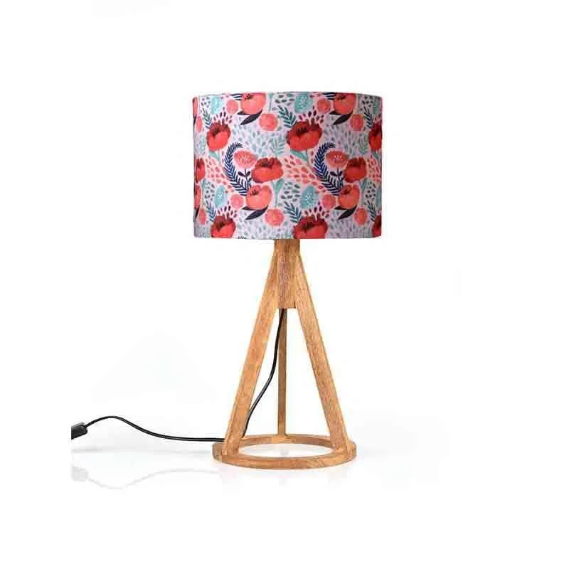 Rosey Dosey Wooden Table Lamp - Multicolor media 4