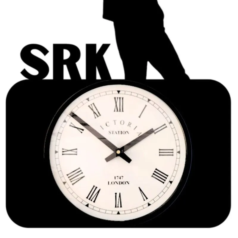 SRK Steel Analog Wall Clock - Black media 5